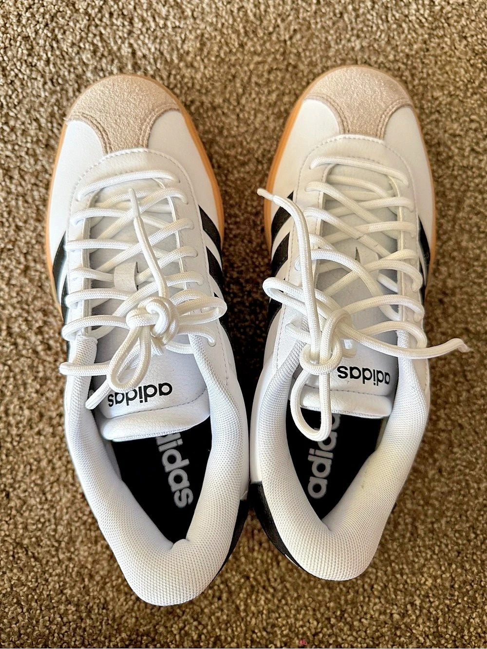 adidas Samba XLG Shoes Women's Sneakers White & Black US 8.5